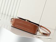 Fortok Tory Burch T Robinson Small Top-handle Bag Brown 19x14x6cm - 5