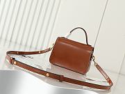 Fortok Tory Burch T Robinson Small Top-handle Bag Brown 19x14x6cm - 3