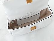 Fortok Tory Burch Kira Diamond Quilt Mini Flap Bag Olive White 17.5*10*4.5cm - 6