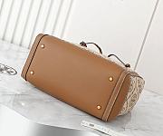 Fortok Tory Burch T Monogram Jacquard Tote Bag Brown 29*23*14cm - 3