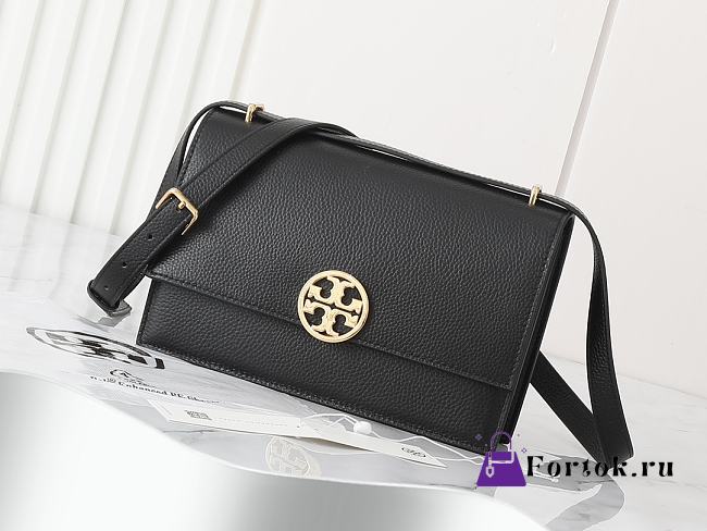 Fortok Tory Burch Miller Shoulder Bag in black 24*9.5*6cm - 1