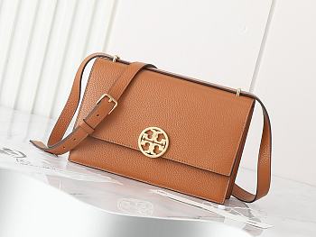 Fortok Tory Burch Miller Shoulder Bag in Brown 24*9.5*6cm