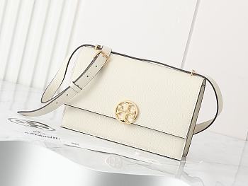 Fortok Tory Burch Miller Shoulder Bag in White 24*9.5*6cm