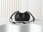 Fortok Tory Burch Willa drawstring Small bag Black 25*15*10cm - 5