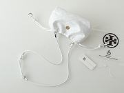 Fortok Tory Burch Willa drawstring Small bag White 25*15*10cm - 4