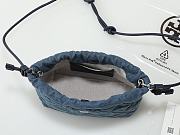 Fortok Tory Burch Willa drawstring Small bag Denim 25*15*10cm - 2