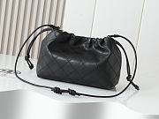 Fortok Tory Burch Willa drawstring Small bag Black 29*20*12cm - 6