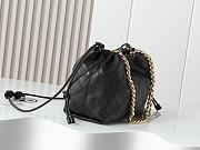 Fortok Tory Burch Willa drawstring Small bag Black 29*20*12cm - 5