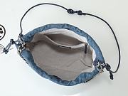 Fortok Tory Burch Willa drawstring Small bag Denim 29*20*12cm - 5