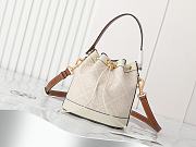 Fortok Tory Burch T Monogram bucket bag Ivory 21*12*21cm - 1