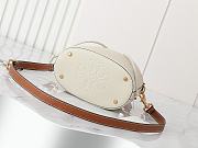Fortok Tory Burch T Monogram bucket bag Ivory 21*12*21cm - 5