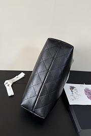 Fortok Chanel Shopping Bag Suede Calfskin & Lambskin Grey 36 x 24 x 14cm - 6