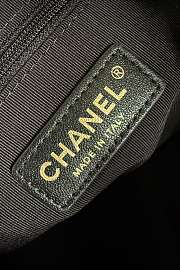 Fortok Chanel Shopping Bag Suede Calfskin & Lambskin Grey 36 x 24 x 14cm - 3