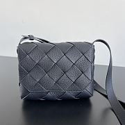 Fortok Bottega Veneta Diago leather crossbody bag Black 22.5x16.5x5.5cm - 1
