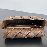 Fortok Bottega Veneta Diago leather crossbody bag Brown 22.5x16.5x5.5cm - 4