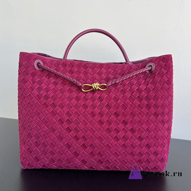 Fortok Bottega Veneta Andiamo tote bag Fuchsia 45x22x34cm - 1