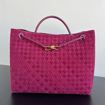 Fortok Bottega Veneta Andiamo tote bag Fuchsia 45x22x34cm
