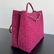 Fortok Bottega Veneta Andiamo tote bag Fuchsia 45x22x34cm - 4