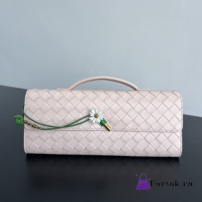 Fortok Bottega Veneta Andiamo Daisy clutch bag Light Pink 31x13x3cm - 1