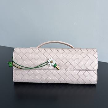 Fortok Bottega Veneta Andiamo Daisy clutch bag Light Pink 31x13x3cm