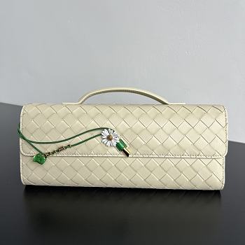 Fortok Bottega Veneta Andiamo Daisy clutch bag Light Yellow 31x13x3cm