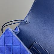 Fortok Bottega Veneta Andiamo clutch bag Suede Blue 31x13x3cm - 2
