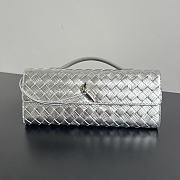 Fortok Bottega Veneta Andiamo clutch bag Silver 31x13x3cm - 1