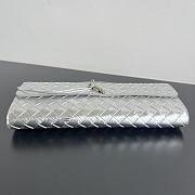 Fortok Bottega Veneta Andiamo clutch bag Silver 31x13x3cm - 5