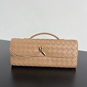 Fortok Bottega Veneta Andiamo clutch bag Leather Beige 31x13x3cm - 1