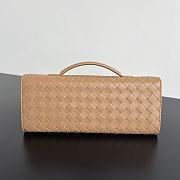 Fortok Bottega Veneta Andiamo clutch bag Leather Beige 31x13x3cm - 6
