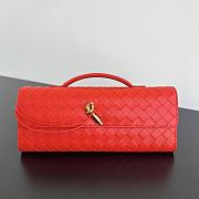 Fortok Bottega Veneta Andiamo clutch bag Leather Hot Red 31x13x3cm - 1