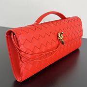 Fortok Bottega Veneta Andiamo clutch bag Leather Hot Red 31x13x3cm - 6