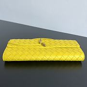 Fortok Bottega Veneta Andiamo clutch bag Leather Yellow 31x13x3cm - 5