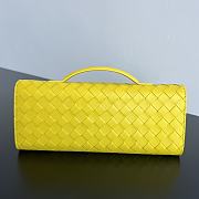 Fortok Bottega Veneta Andiamo clutch bag Leather Yellow 31x13x3cm - 4