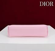 Fortok Dior 2026ss Bow bag Pink Lambskin 27×8×18cm - 3