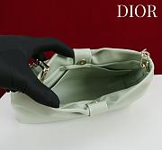 Fortok Dior 2026ss Bow bag Light Green Lambskin 27×8×18cm - 4