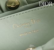 Fortok Dior 2026ss Bow bag Light Green Lambskin 27×8×18cm - 3