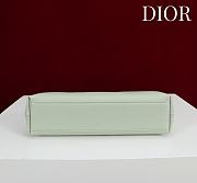 Fortok Dior 2026ss Bow bag Light Green Lambskin 27×8×18cm - 6
