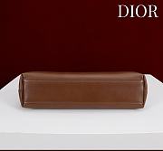 Fortok Dior 2026ss Bow bag Dark Brown Lambskin 27×8×18cm - 5
