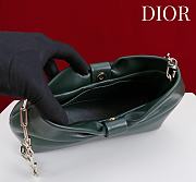 Fortok Dior 2026ss Bow bag Dark Olive Green Lambskin 27×8×18cm - 3