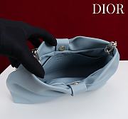 Fortok Dior 2026ss Bow bag Sky Blue Lambskin 27×8×18cm  - 6