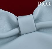 Fortok Dior 2026ss Bow bag Sky Blue Lambskin 27×8×18cm  - 2