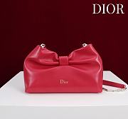 Fortok Dior 2026ss Bow bag Red Lambskin 27×8×18cm - 1