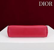Fortok Dior 2026ss Bow bag Red Lambskin 27×8×18cm - 6