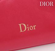 Fortok Dior 2026ss Bow bag Red Lambskin 27×8×18cm - 5