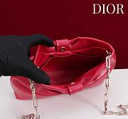 Fortok Dior 2026ss Bow bag Red Lambskin 27×8×18cm - 3