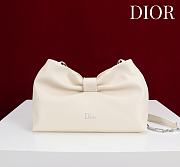 Fortok Dior 2026ss Bow bag Ivory Lambskin 27×8×18cm - 1