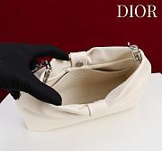 Fortok Dior 2026ss Bow bag Ivory Lambskin 27×8×18cm - 4
