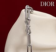 Fortok Dior 2026ss Bow bag Ivory Lambskin 27×8×18cm - 6