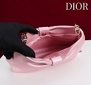 Fortok Dior 2026ss Bow bag Glossy Pink 27×8×18cm - 4